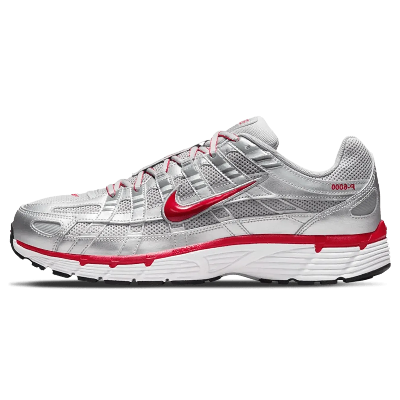 Nike P-6000 'Metallic Silver Gym Red' nike p6000 lightweight trainers for everyday wear