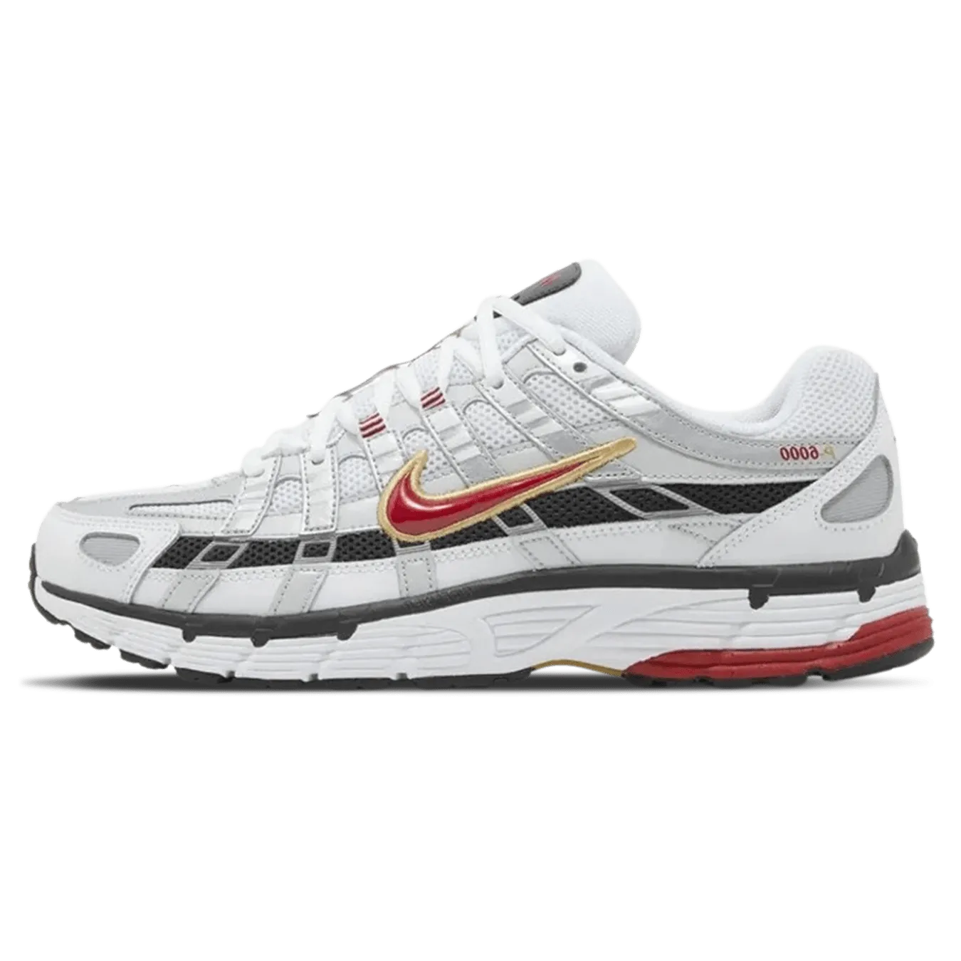Nike P-6000 'Platinum Varsity Red' nike p6000 lightweight trainers for everyday wear
