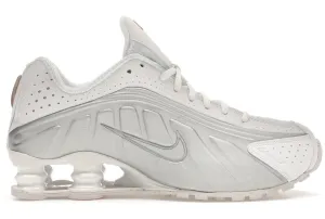 Nike Shox R4 White Metallic Silver nike shox performance cushioning shoes