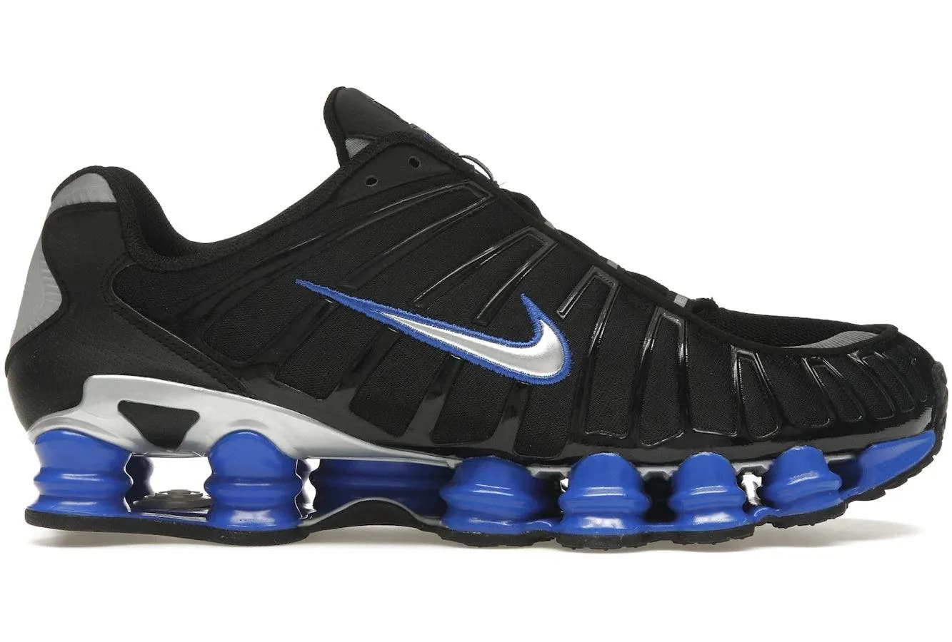 Nike Shox TL Black Racer Blue Metallic Silver nike shox performance cushioning shoes