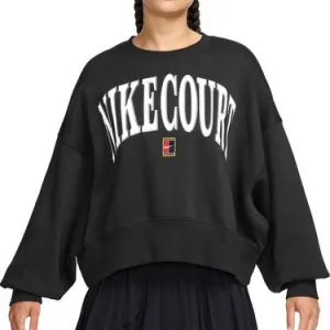 Nike Women's Court Fleece Crew HQ0351-010 Clothing Nike Women