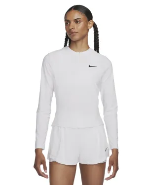 Nike Women's Dri-FIT Quarter-Zip-White Clothing Nike Women