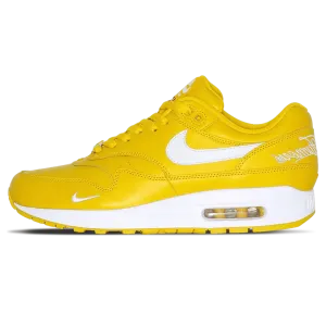 Nike x Supreme Air Max 1 '87 SP 'Speed Yellow' Nike Air Max lifestyle sneakers with sport details