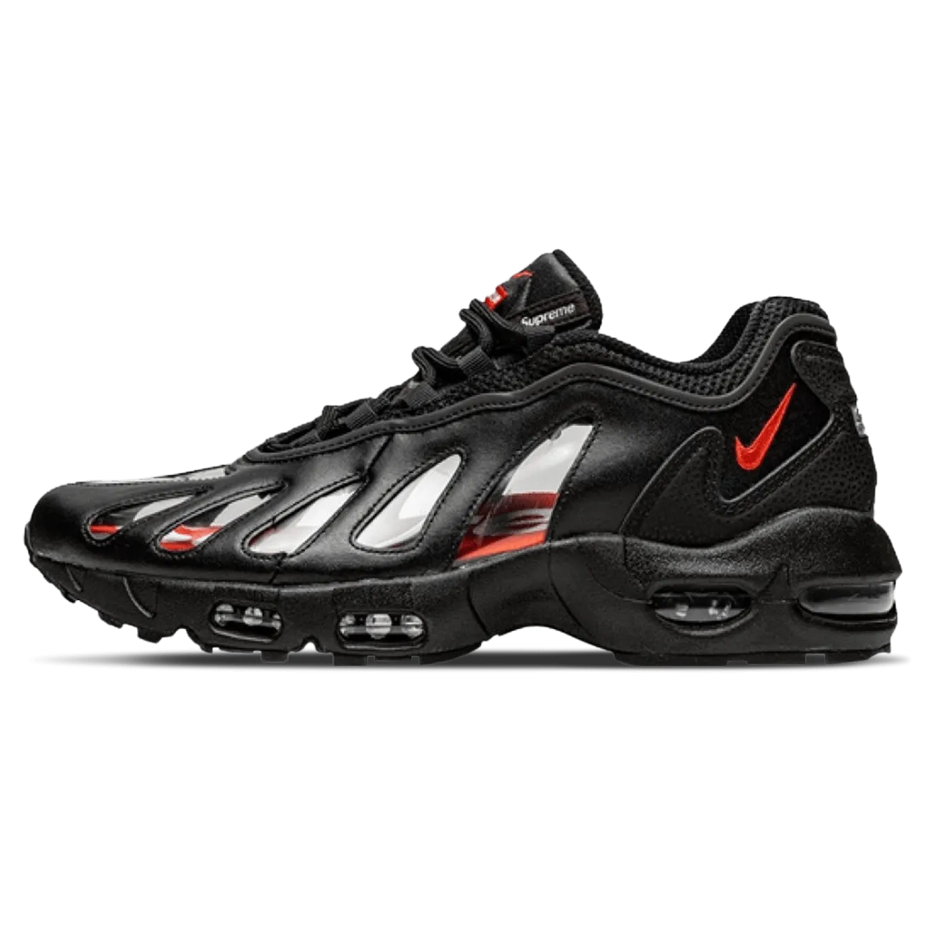 Nike x Supreme Air Max 96 'Black' Nike Air Max lifestyle sneakers with sport details