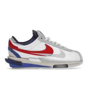 Nike Zoom Cortez SP sacai White University Red Blue nike x sacai innovative hybrid design shoes