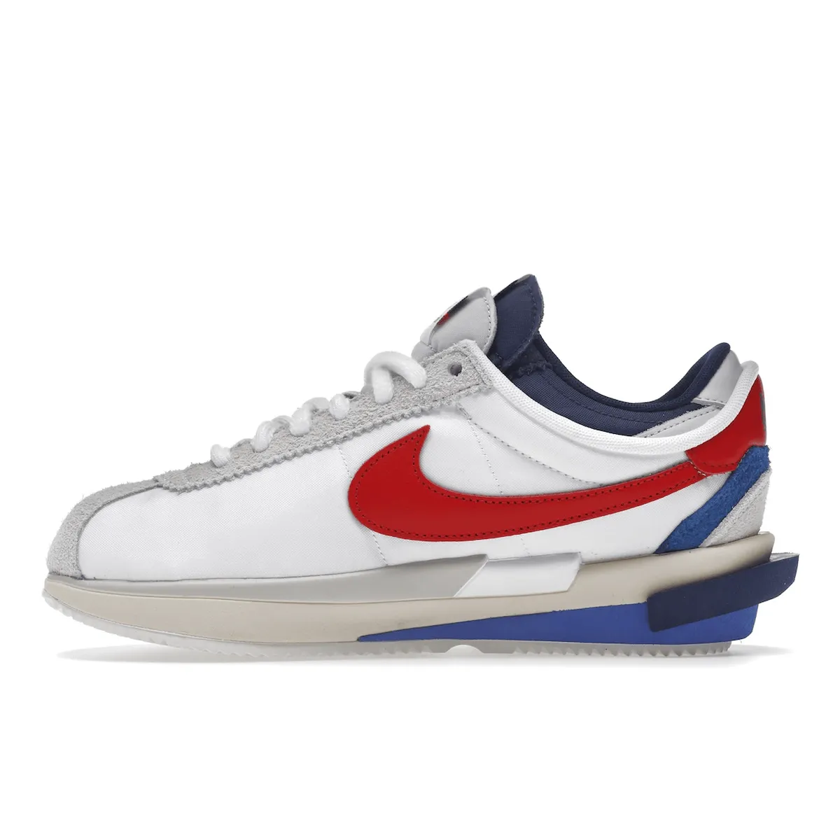 Nike Zoom Cortez SP sacai White University Red Blue Nike X Sacai Edition
