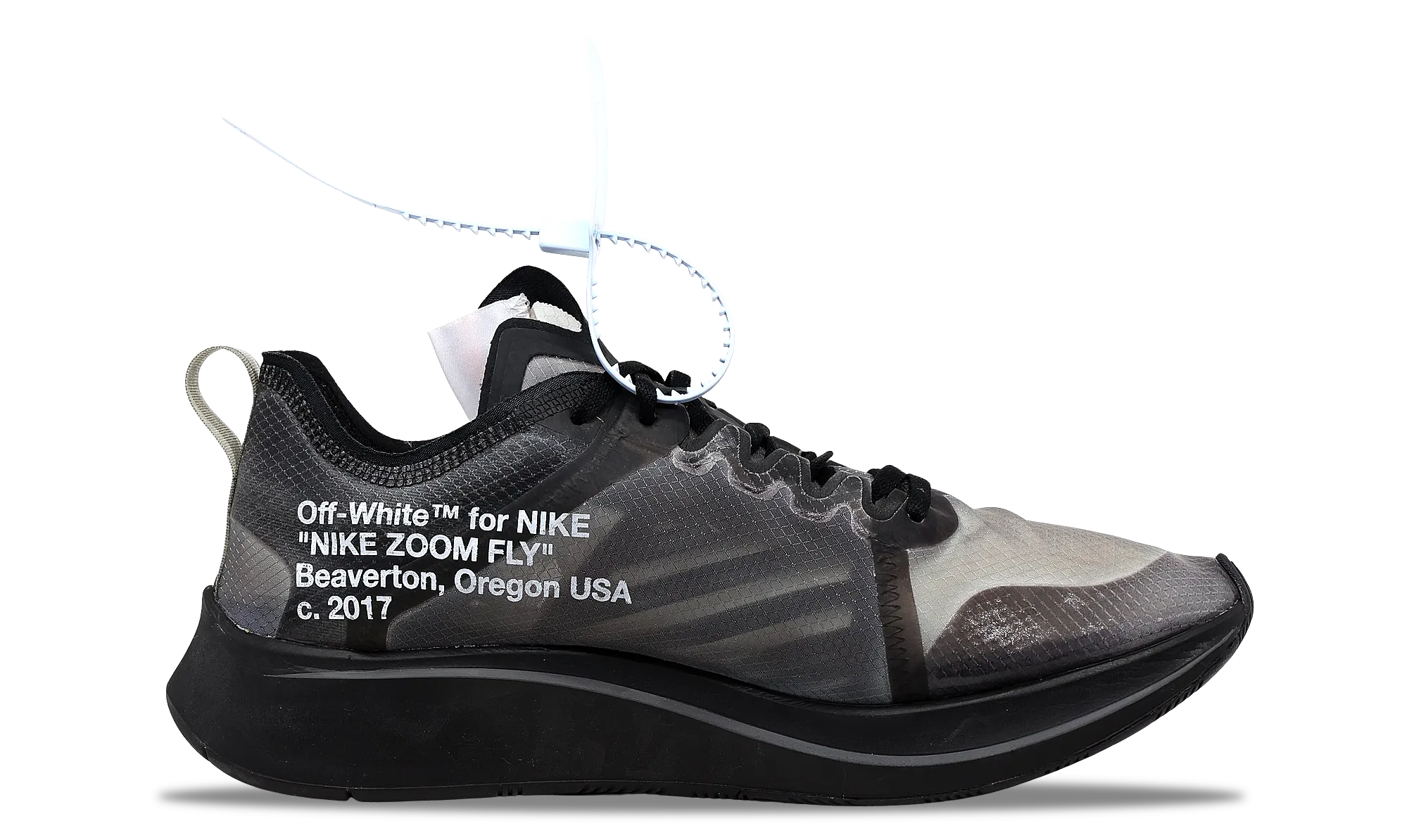 Nike Zoom Fly SP x OFF-WHITE Black 2018 (AJ4588-001) Men's Size 4-11 Off White editions