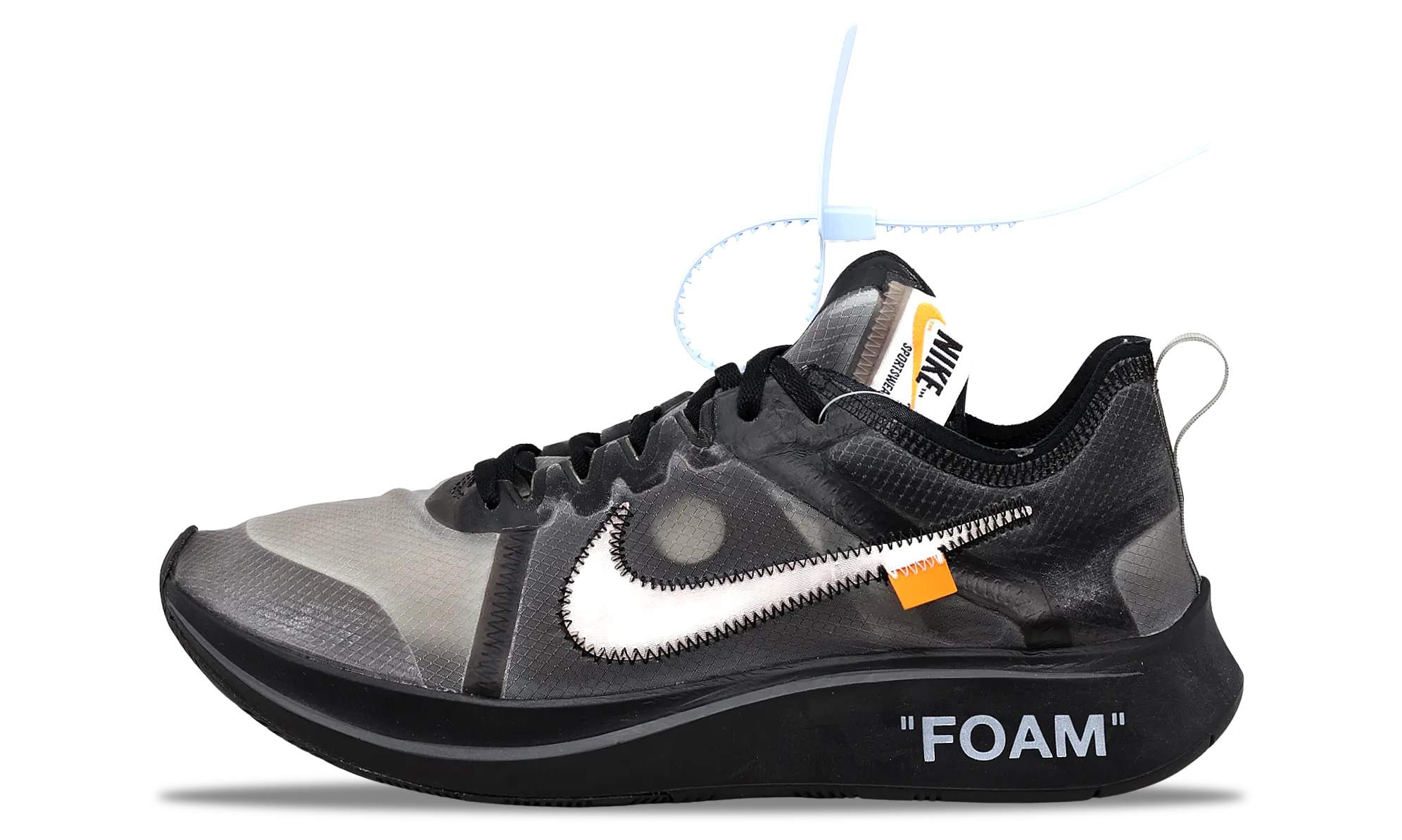 Nike Zoom Fly SP x OFF-WHITE Black 2018 (AJ4588-001) Men's Size 4-11 nike x off white trendy collaboration shoes