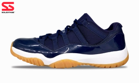 Nike Air Jordan 11 Low Gum Bottom (GS) 528896-405 Air Jordan 11 classic court shoes