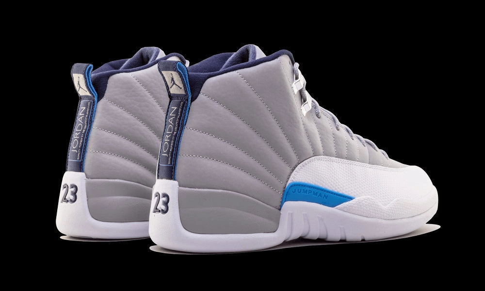 nike Air Jordan 12 Retro Grey University Blue Structured basketball trainers
