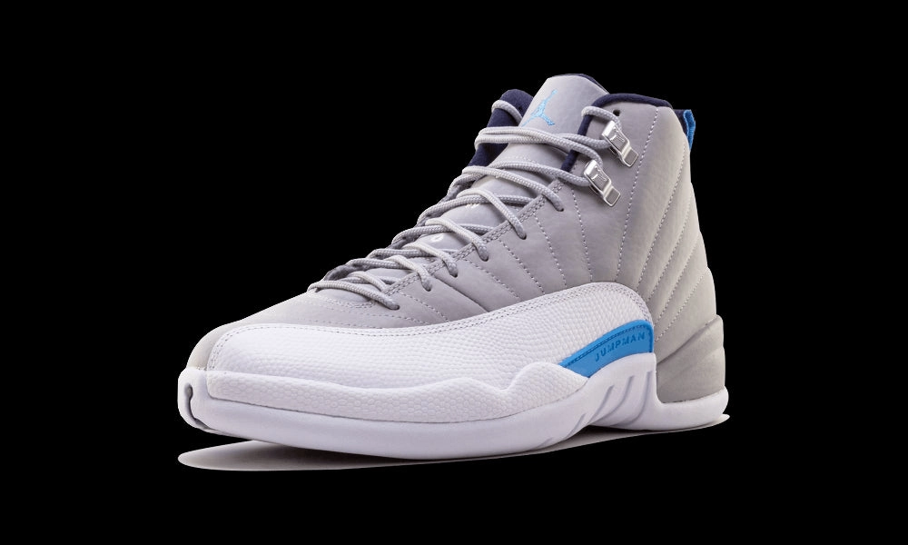 nike Air Jordan 12 Retro Grey University Blue Structured basketball trainers