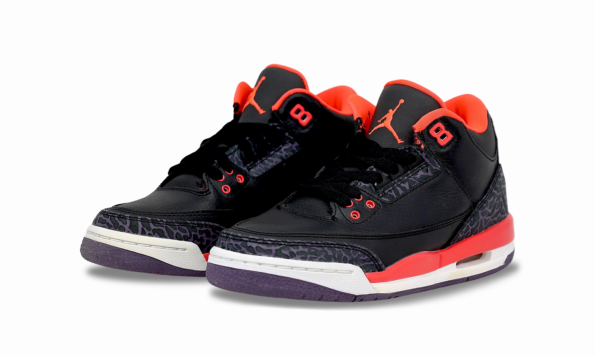 nike Air Jordan 3 Retro GS 'Crimson' Vintage profile sport sneakers