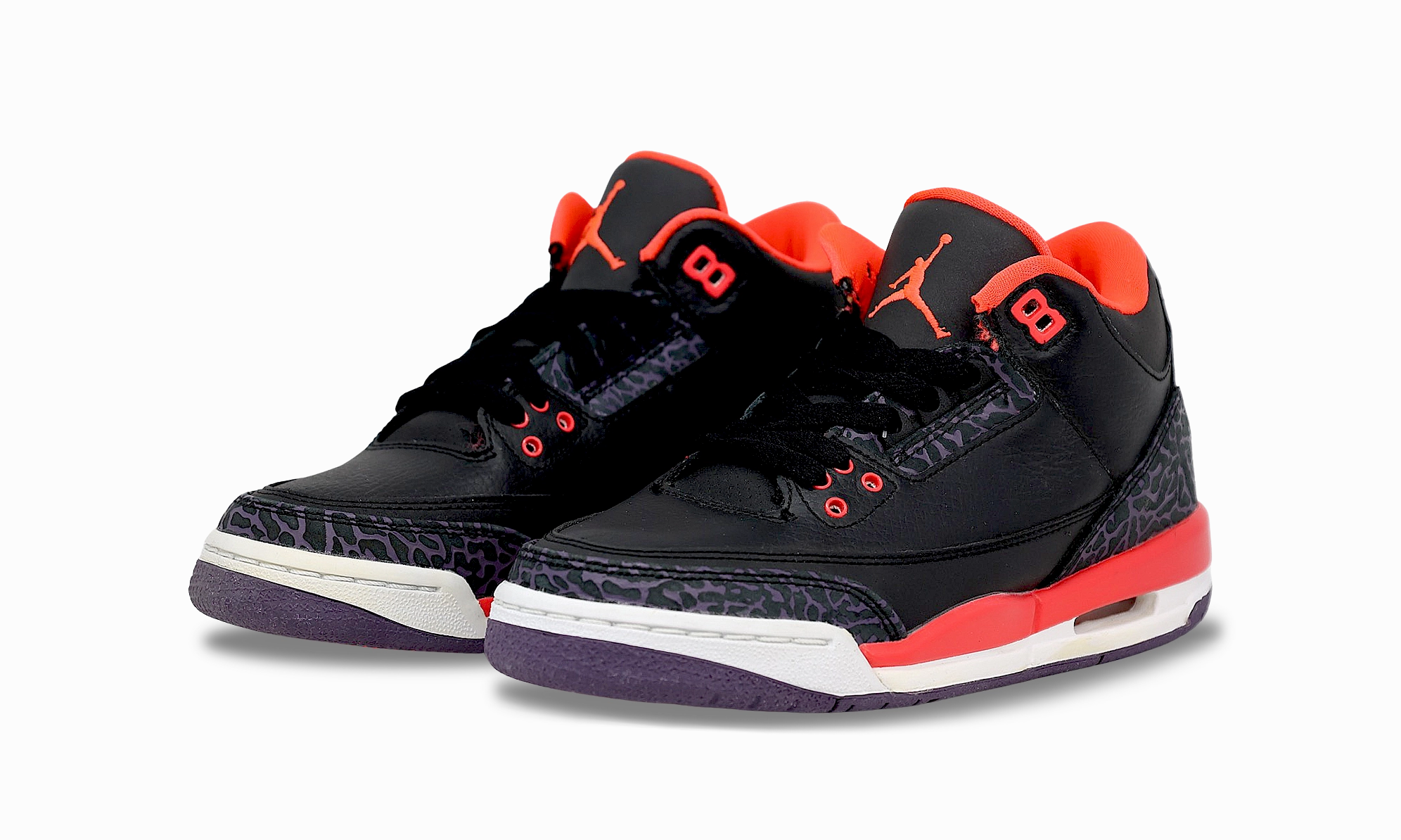 nike Air Jordan 3 Retro GS 'Crimson' Air Jordan 3 leather mid sneakers