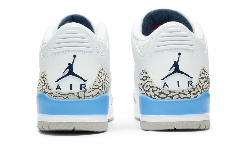 Nike Air Jordan 3 Retro "UNC"CT8532-104 Vintage profile sport sneakers