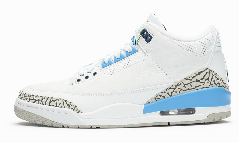 Nike Air Jordan 3 Retro "UNC"CT8532-104 Air Jordan 3 leather mid sneakers