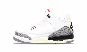 Nike Air Jordan 3 Retro White Cement Reimagined  DM0967-100 (GS) Air Jordan 3 leather mid sneakers