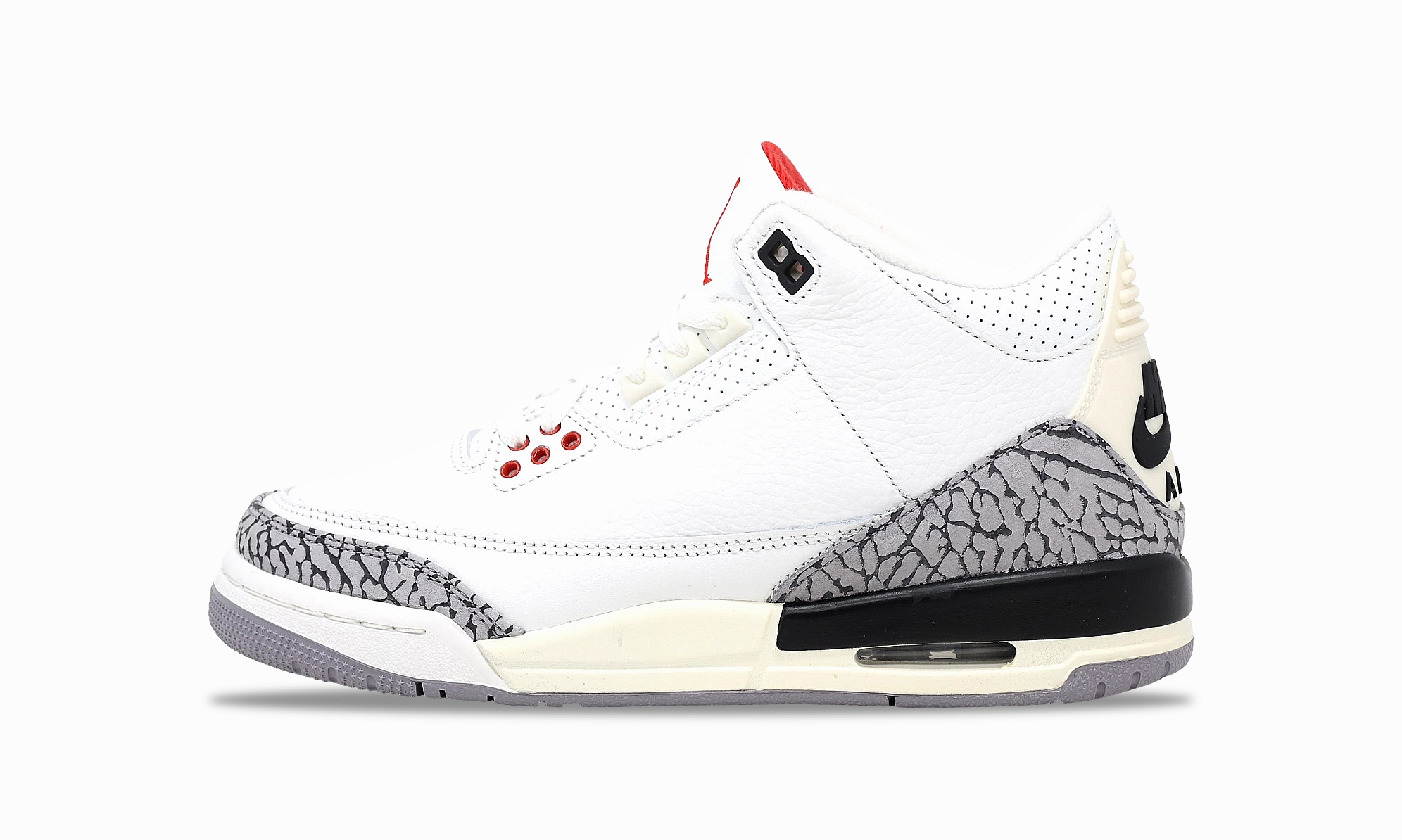 Nike Air Jordan 3 Retro White Cement Reimagined  DM0967-100 (GS) Air Jordan 3 leather mid sneakers