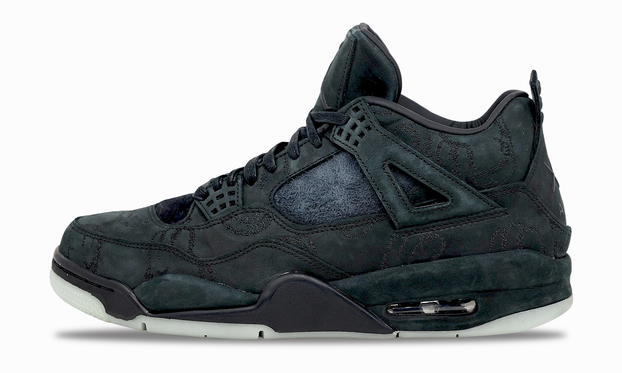 Nike Air Jordan 4 Retro x KAWS Black 2017 (930155-001) Men's Size 9-11 Jordan 4 bold design sneakers