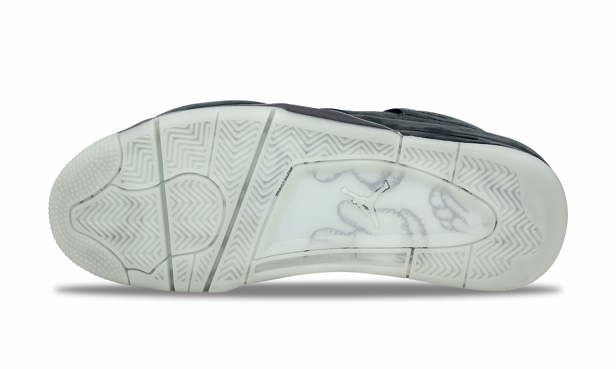 Nike Air Jordan 4 Retro x KAWS Black 2017 (930155-001) Men's Size 9-11 Stitched midsole lifestyle shoes