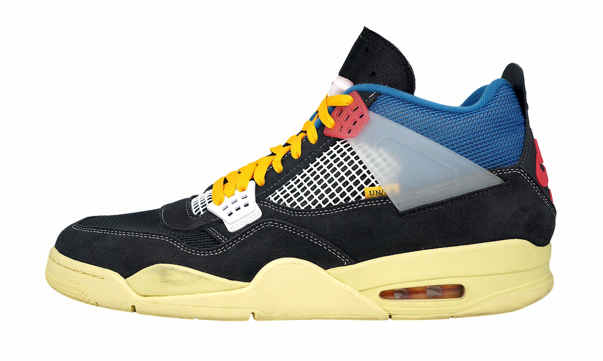 Nike Air Jordan 4 Retro x Union LA Off Noir (DC9533-001) Men's Size 5-14 Jordan 4 bold design sneakers
