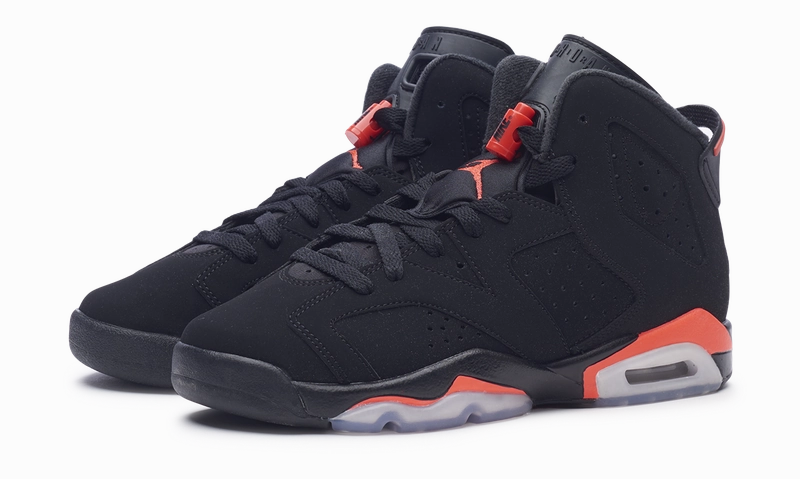 nike Air Jordan 6 Retro Black Infrared 2019 (GS) Original cut sneaker style