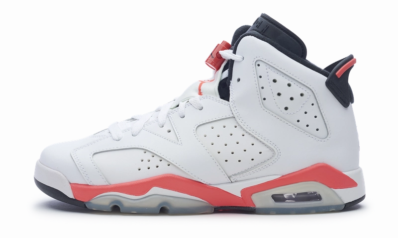 Nike Air Jordan 6 Retro Infrared White (GS) 2014 384665-123 Air Jordan 6 heritage-style sneakers
