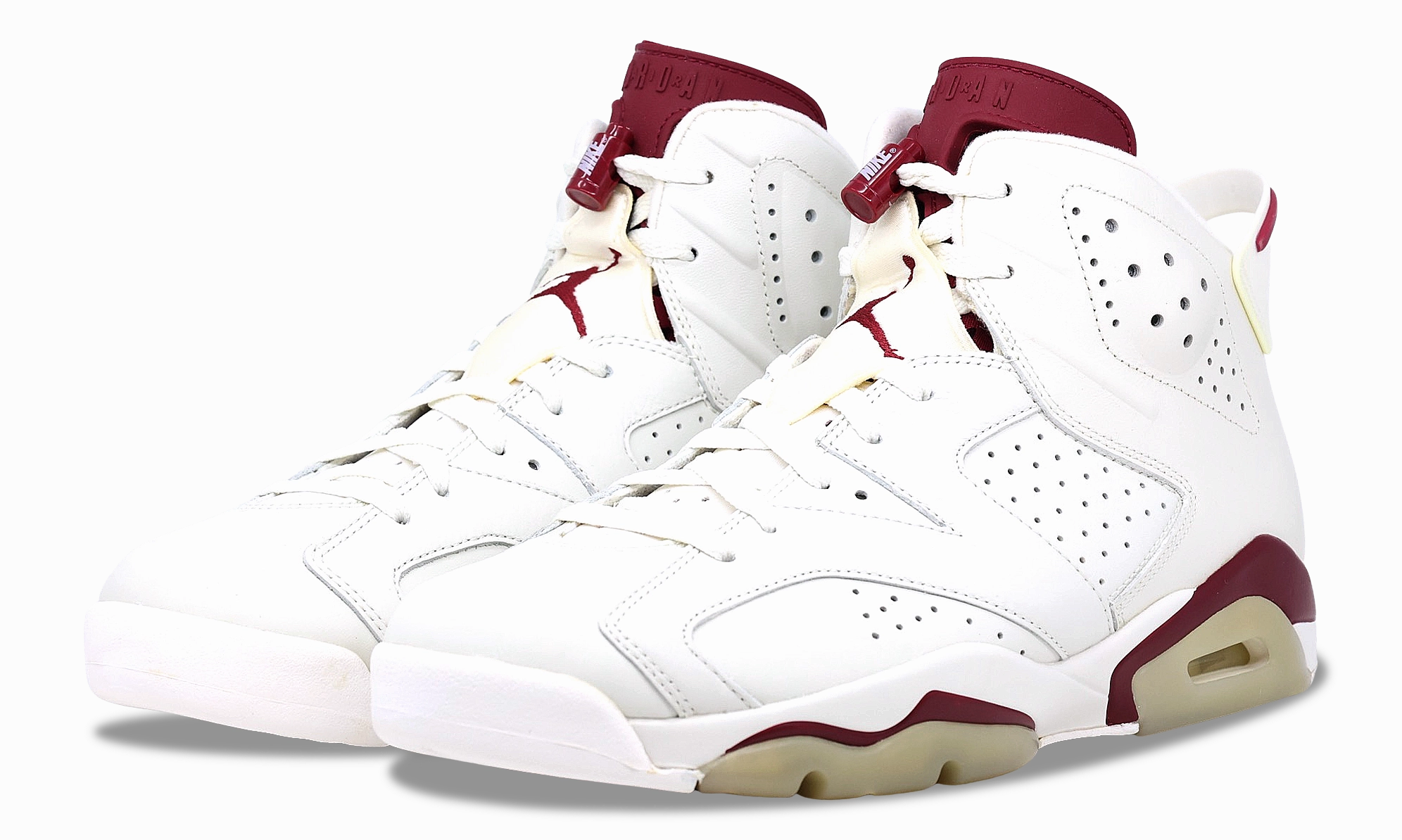 nike Air Jordan 6 Retro Maroon (2015) Original cut sneaker style