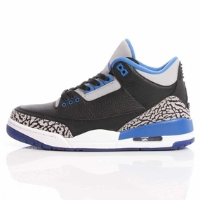 Nike Air Jordan III Retro Black-Sport Blue Air Jordan 3 street-ready sneakers