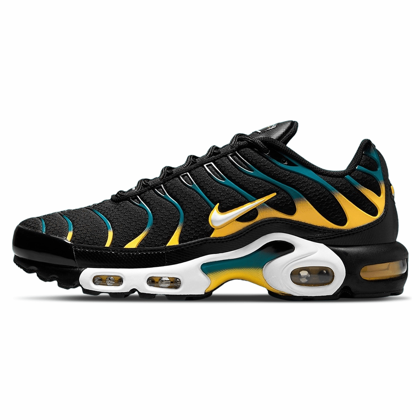 Nike Air Max Plus 'Black University Gold Spruce' nike air max plus bold design performance sneakers