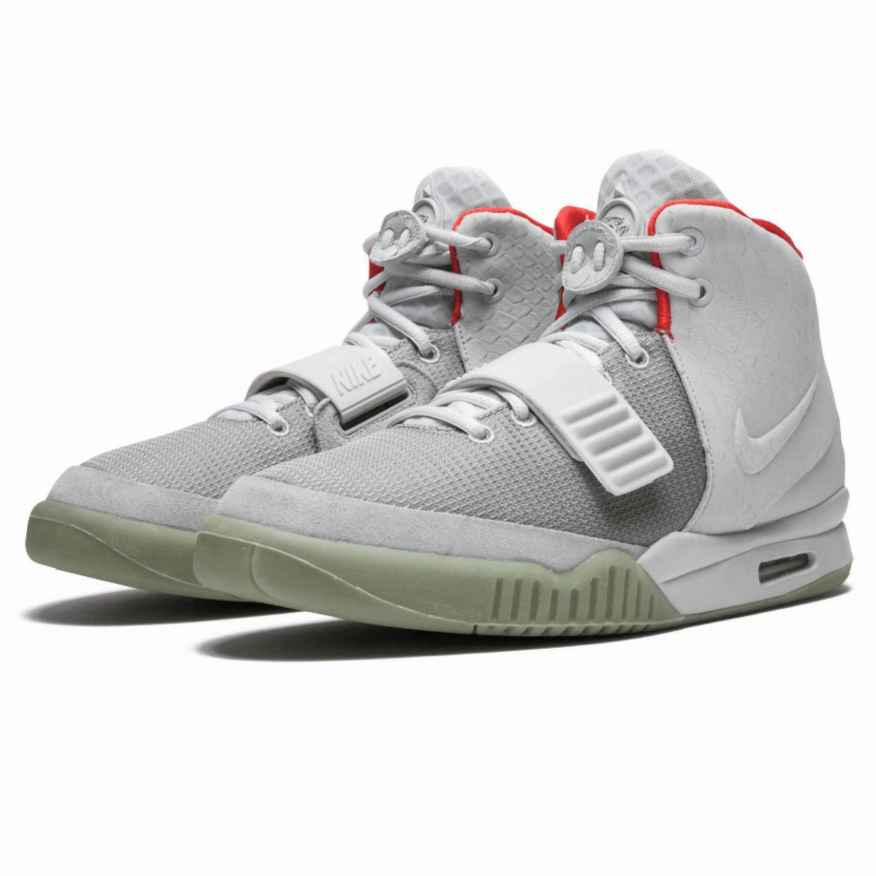 Nike Air Yeezy 2 NRG 'Pure Platinum' Yeezy futuristic fashion sneakers