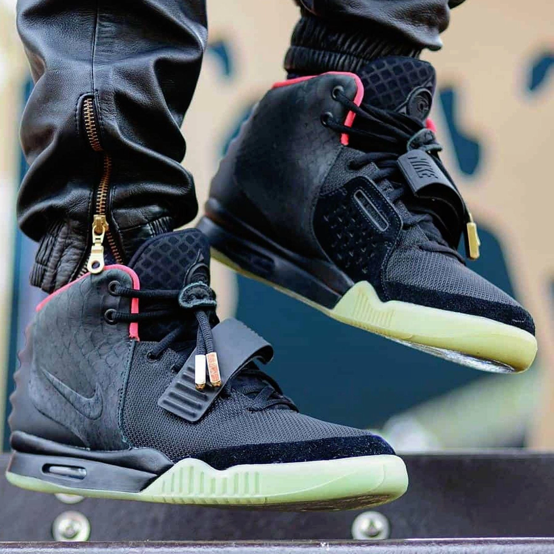 Nike Air Yeezy 2 NRG 'Solar Red' Yeezy futuristic fashion sneakers