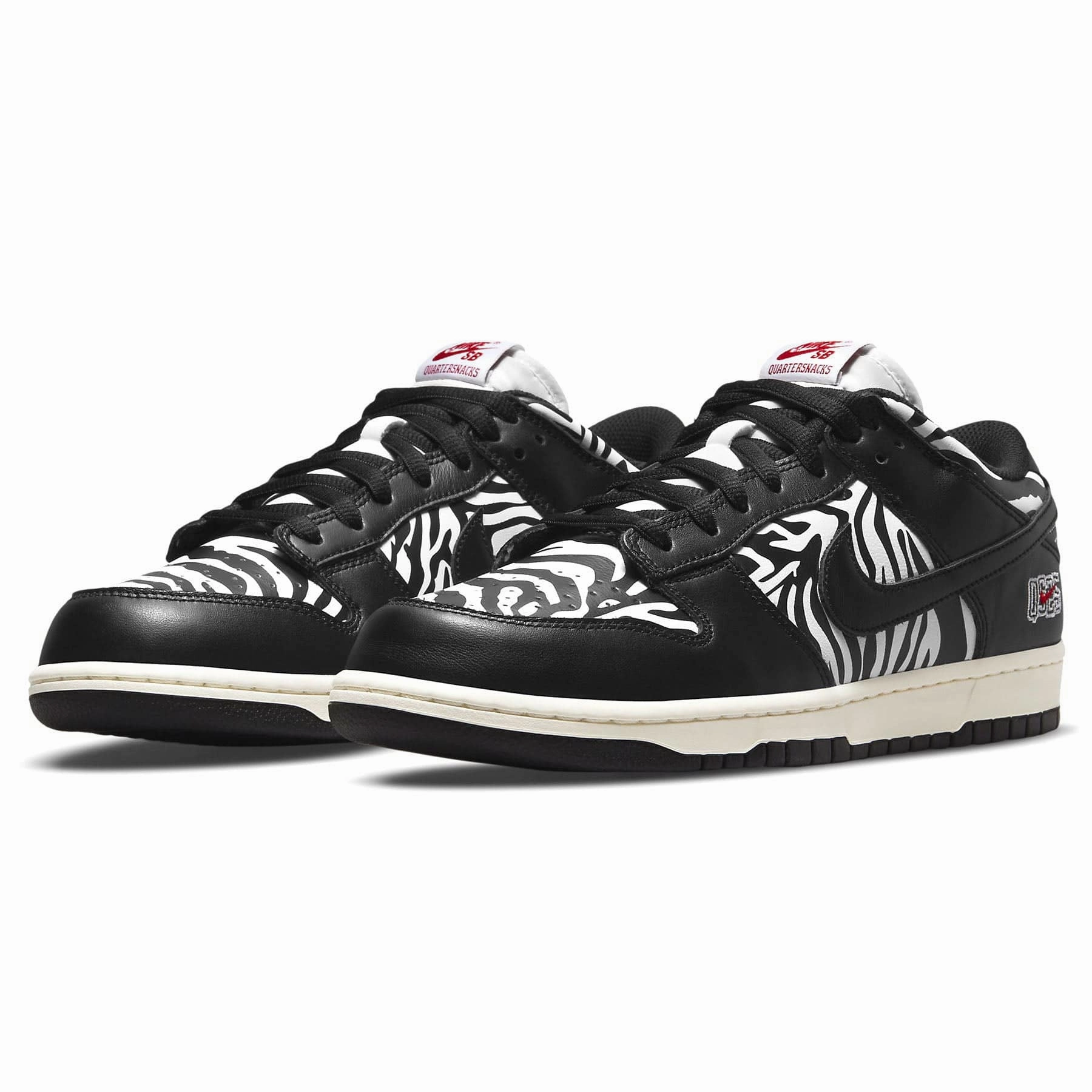 Nike Dunk Low SB x Quartersnacks 'Little Debbie's Zebra Cakes' Nike SB skateboarding shoes