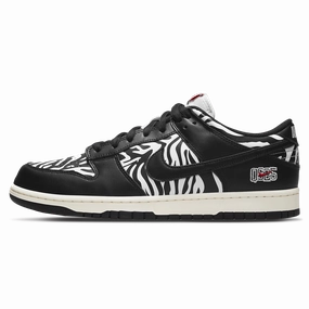 Nike Dunk Low SB x Quartersnacks 'Little Debbie's Zebra Cakes' Nike SB skate shoes with padded support and grip