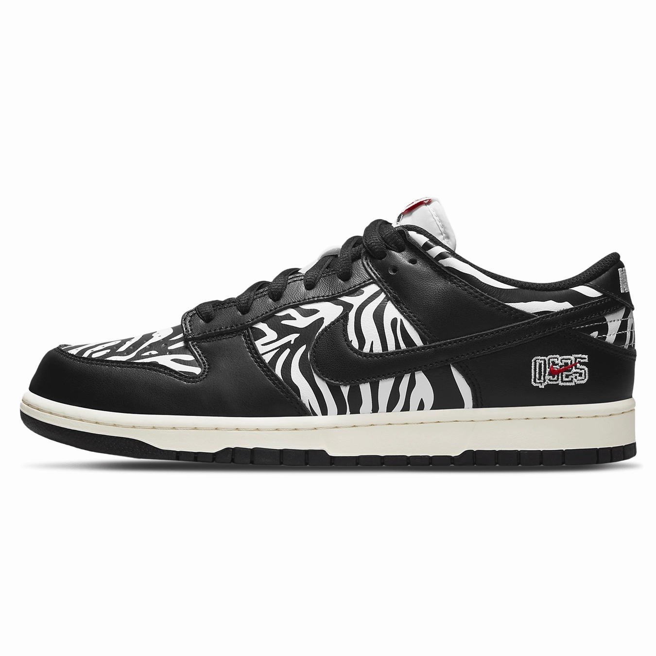 Nike Dunk Low SB x Quartersnacks 'Little Debbie's Zebra Cakes' Nike SB skate shoes with padded support and grip