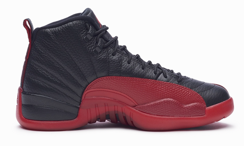 Nike Jordan 12 Retro Flu Game Black Red 2016 (130690-002) Men's Size 8 Structured basketball trainers