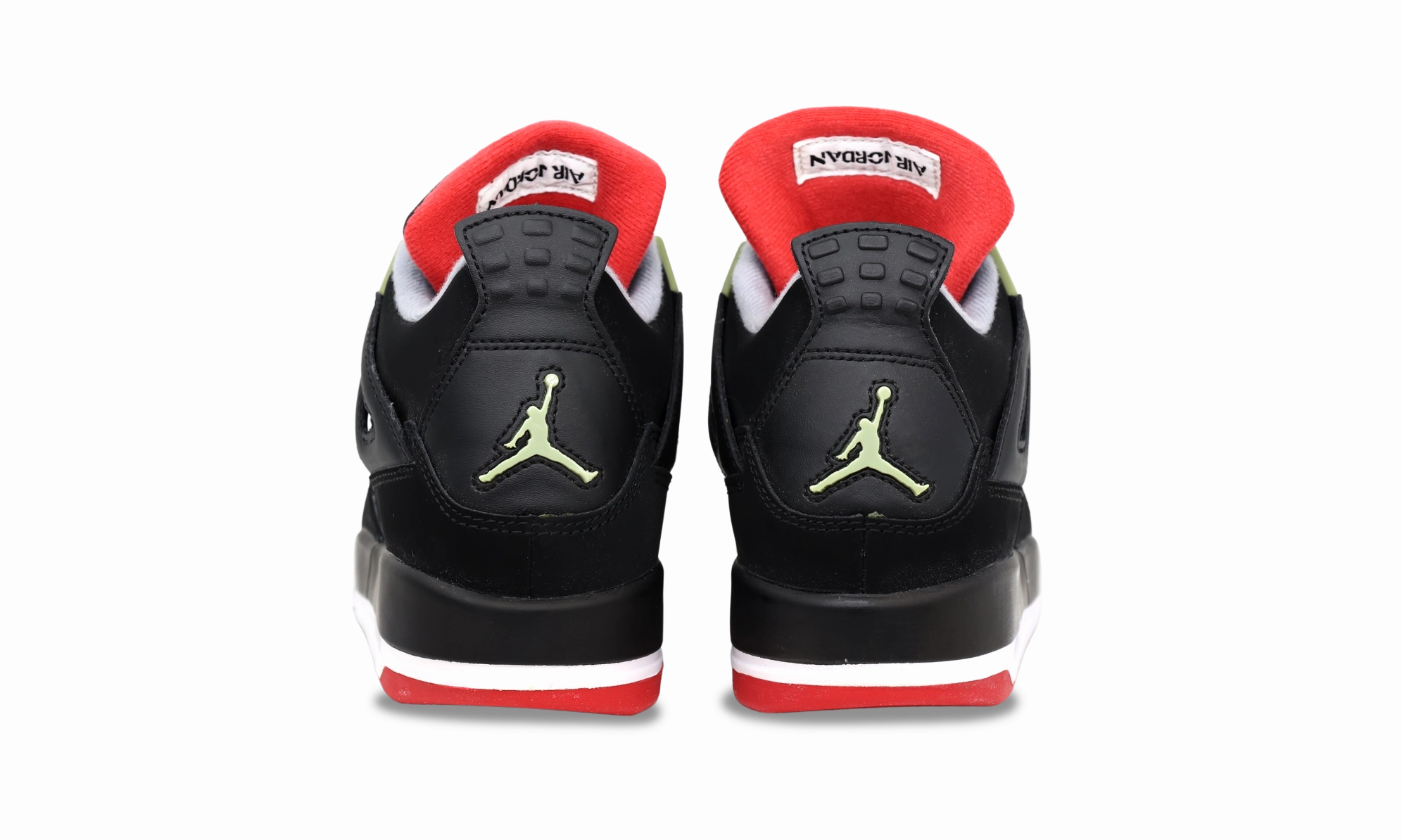 Nike Jordan 4 Retro Bred - Black Cement GS (408452-089) Grade School Size 3Y-7Y Stitched midsole lifestyle shoes