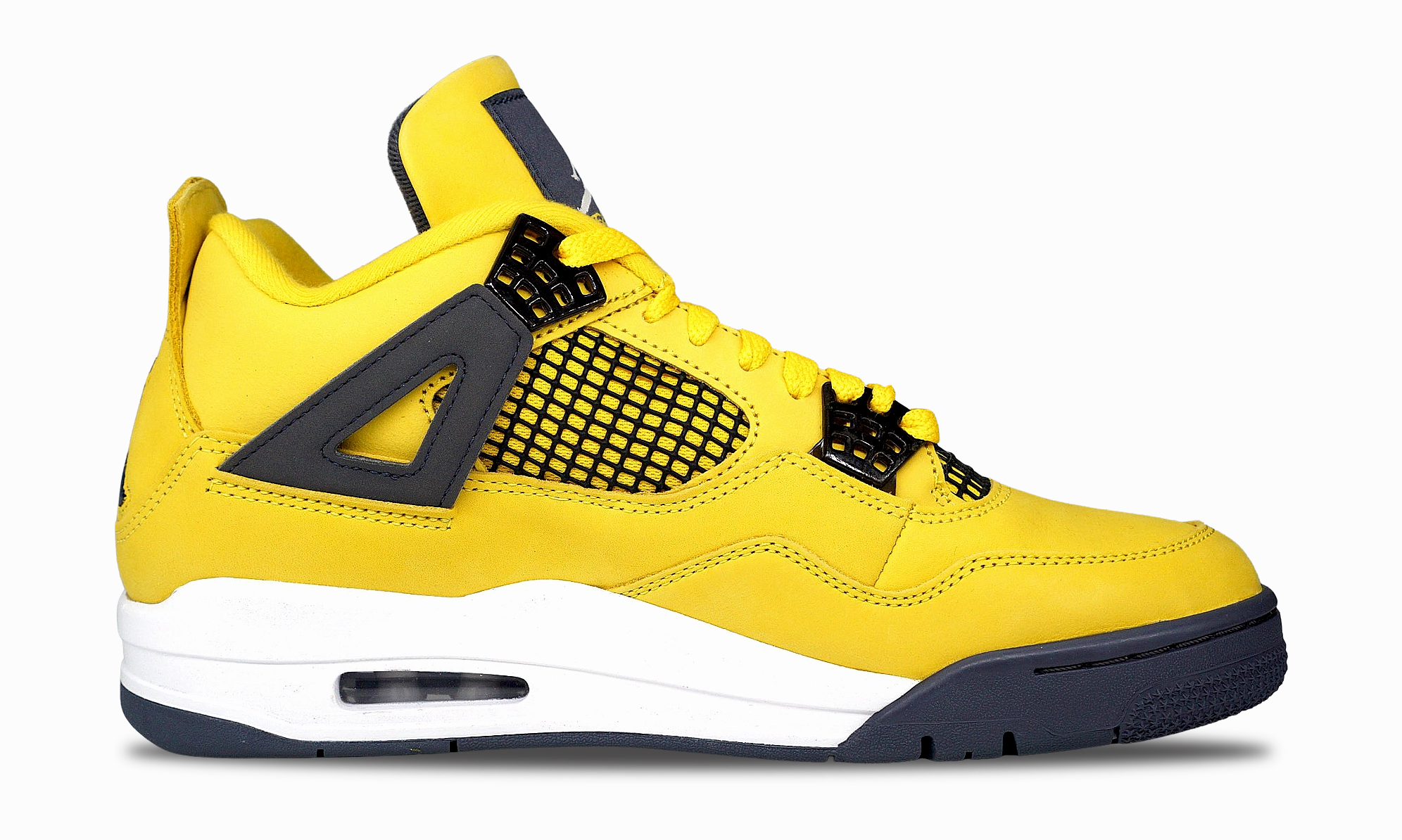 Nike Jordan 4 Retro Lightning 2021 (CT8527-700) Men's Size 8-12 Stitched midsole lifestyle shoes