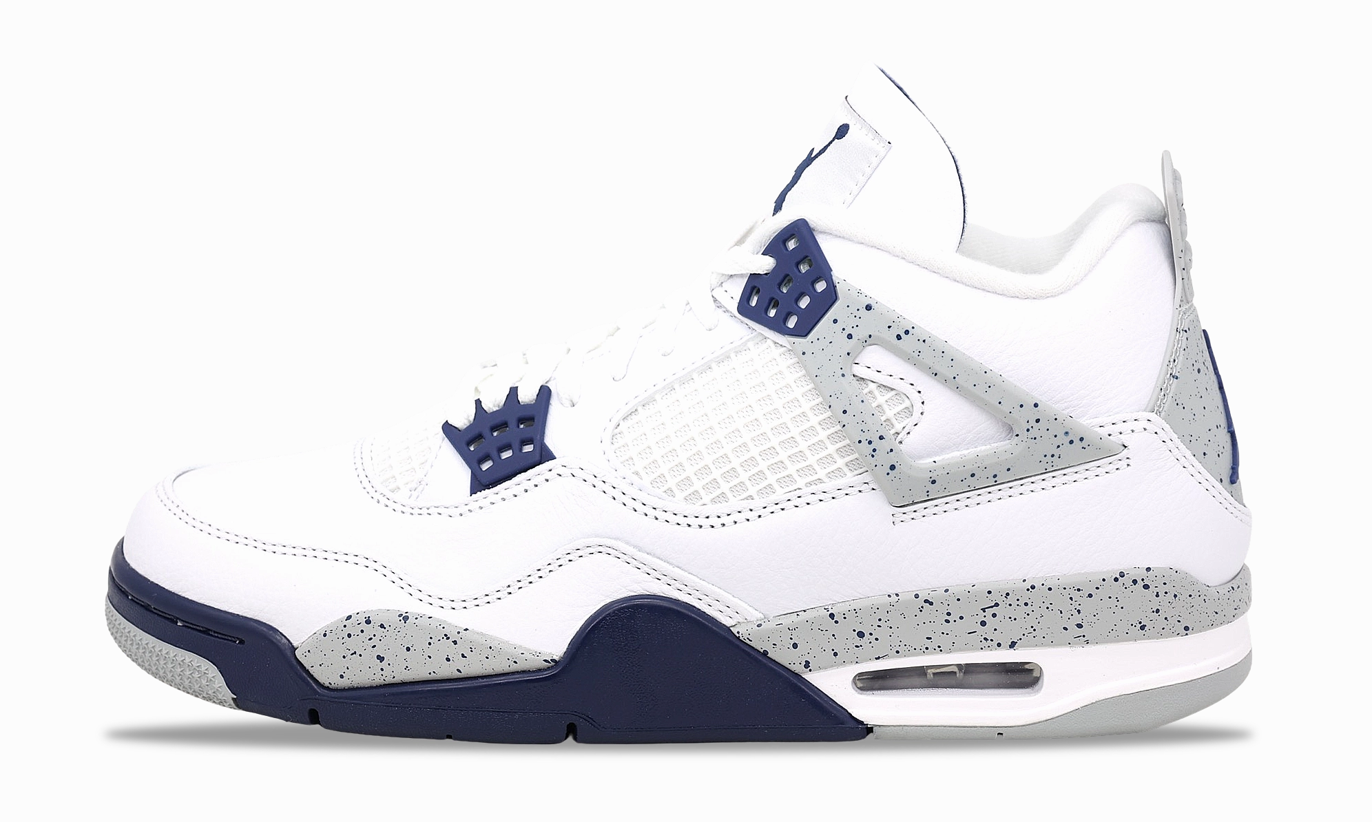 Nike Jordan 4 Retro Midnight Navy 2022 (DH6927-140/408452-140) Size 4Y-12 Jordan 4 bold design sneakers