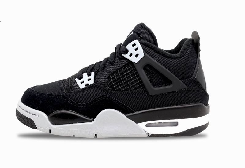 Nike Jordan 4 Retro SE Black Canvas (GS)  DV0553-006 Jordan 4 bold design sneakers