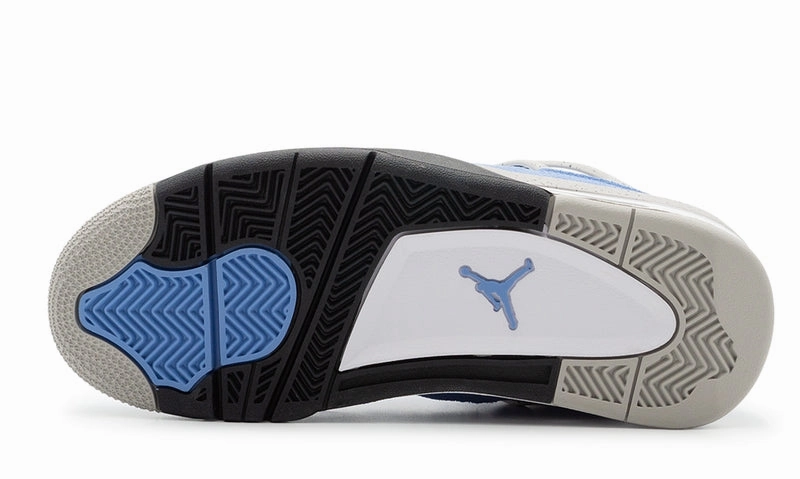 Nike Jordan 4 Retro University Blue (408452-400) GS Size 4Y-7Y Stitched midsole lifestyle shoes