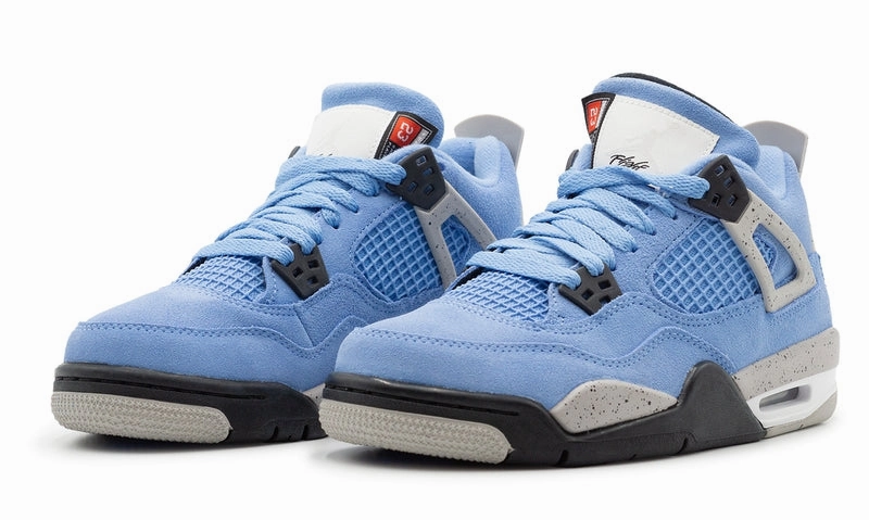 Nike Jordan 4 Retro University Blue (408452-400) GS Size 4Y-7Y Stitched midsole lifestyle shoes