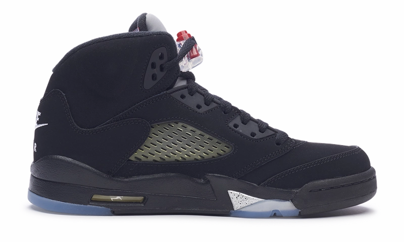 Nike Jordan 5 Retro Black Metallic 2016 GS (845036-003) Youth Size 4Y-6Y Legacy basketball edition shoes