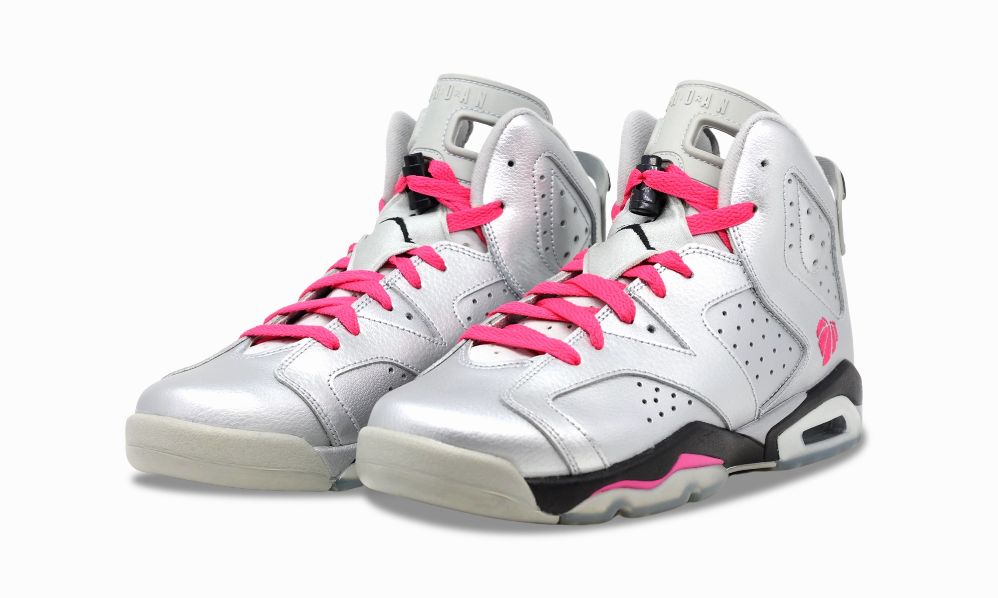 Nike Jordan 6 Retro GG Valentine's Day (GS) (543390-009) Grade School Size 6Y-7Y Original cut sneaker style