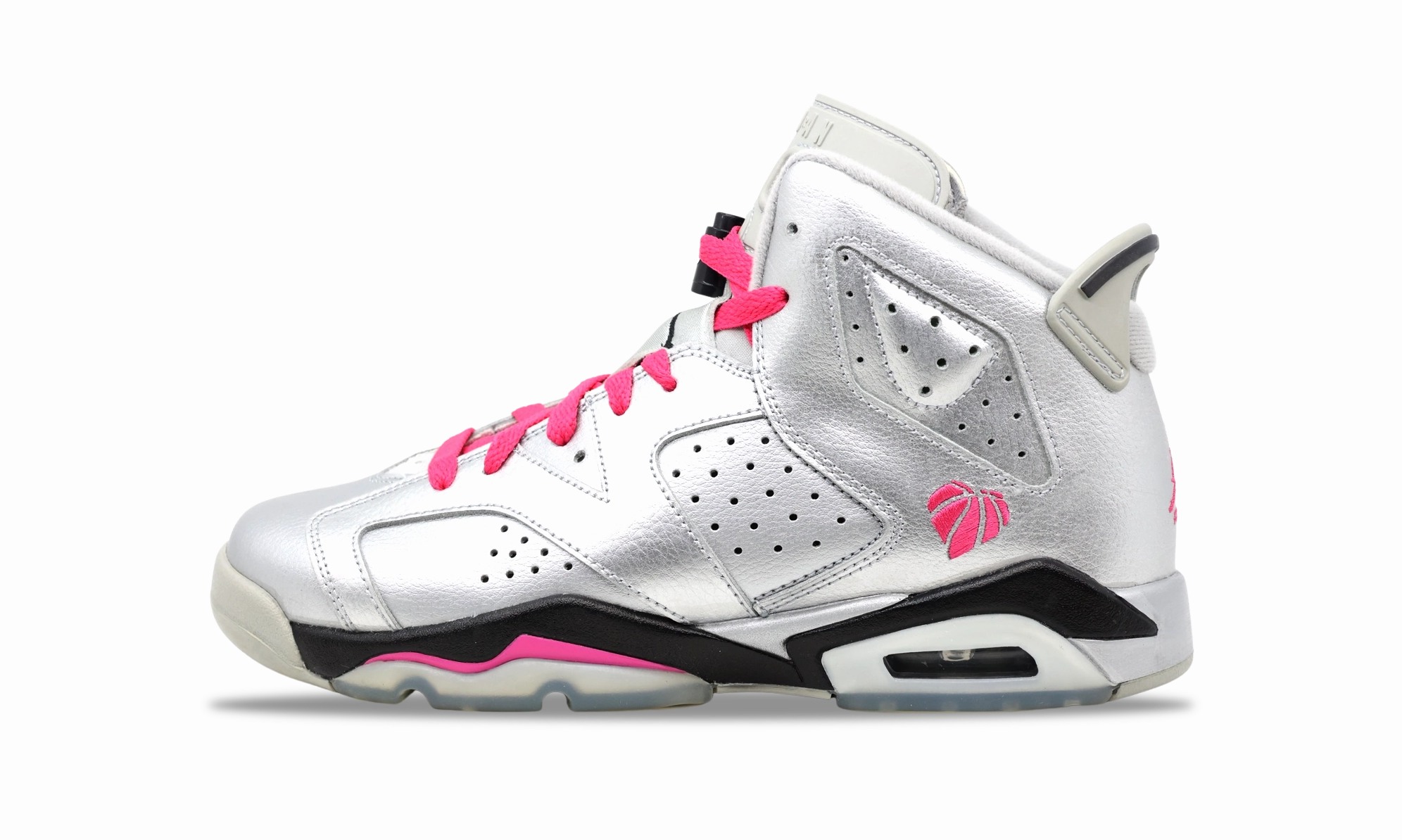 Nike Jordan 6 Retro GG Valentine's Day (GS) (543390-009) Grade School Size 6Y-7Y Air Jordan 6 heritage-style sneakers