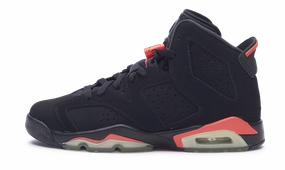 Nike Jordan 6 Retro Infrared Black Red 2014 GS (384665-023) Youth Size 6Y-7Y Air Jordan 6 heritage-style sneakers