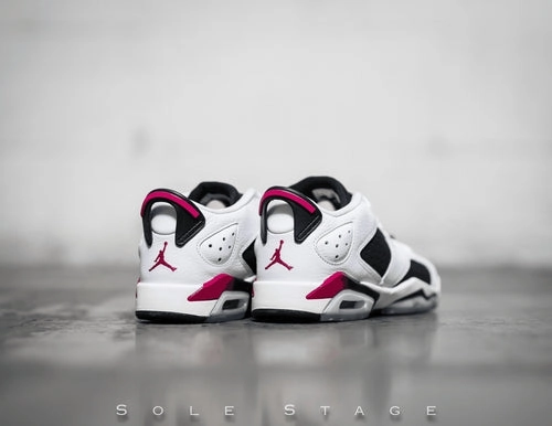Nike Jordan 6 Retro Low GG Fuchsia GS 2015 (768878-107) Youth Size 6Y-7Y Original cut sneaker style