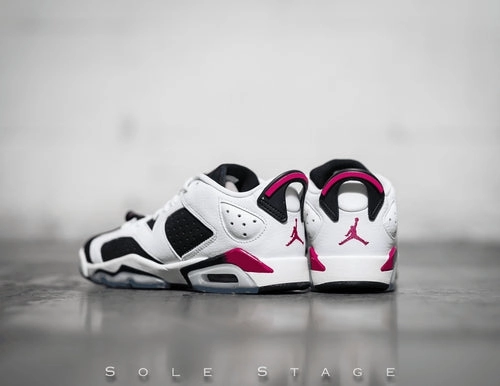 Nike Jordan 6 Retro Low GG Fuchsia GS 2015 (768878-107) Youth Size 6Y-7Y Original cut sneaker style