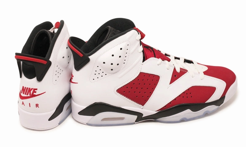 Nike Jordan 6 Retro OG Carmine 2021 (CT8529-106) Men's Size 8-13 Original cut sneaker style