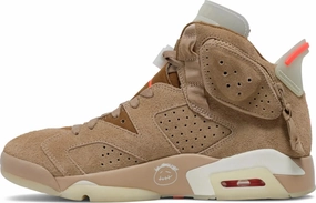 Nike Jordan 6 Retro x Travis Scott British Khaki 2021 (DH0690-200) Men Size 6-13 Air Jordan 6 heritage-style sneakers