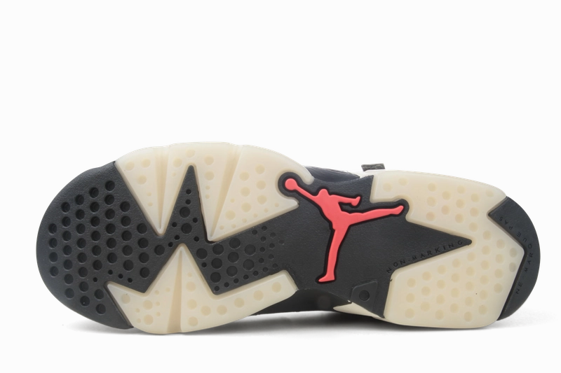 nike Jordan 6 Retro x Travis Scott GS (CN1085-200) Youth Size 4Y-7Y Original cut sneaker style